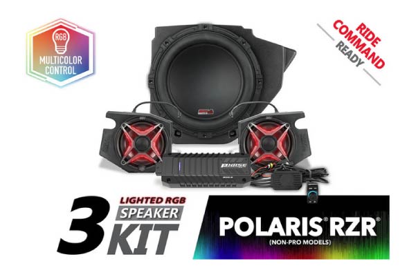  RZ34-PHZ3VRC / 2014-2023 Polaris RZR V-Spec 3-Speaker Plug-&-Play Kit | Config: Ride Command